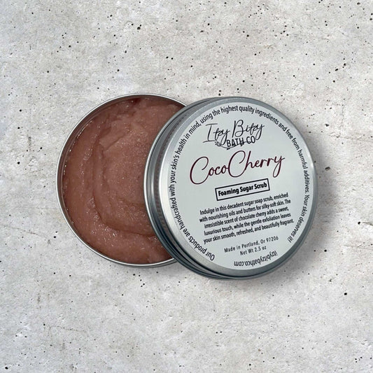Coco Cherry Sugar Scrub - Itzy Bitzy Bath Co