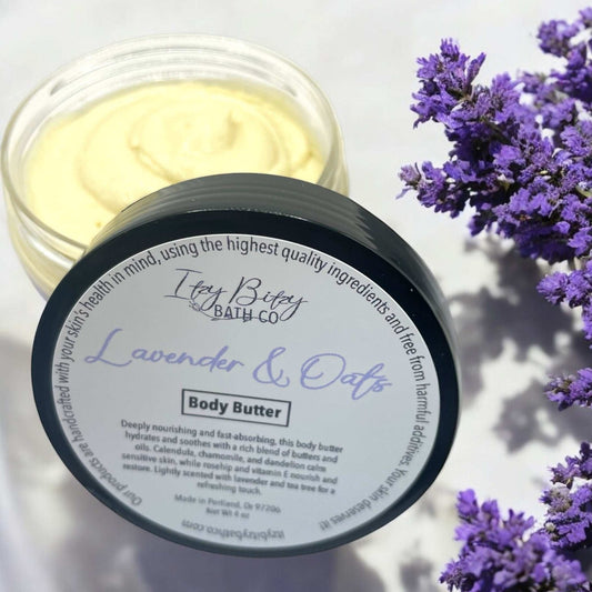 Lavender & Oats Body Butter - Itzy Bitzy Bath Co