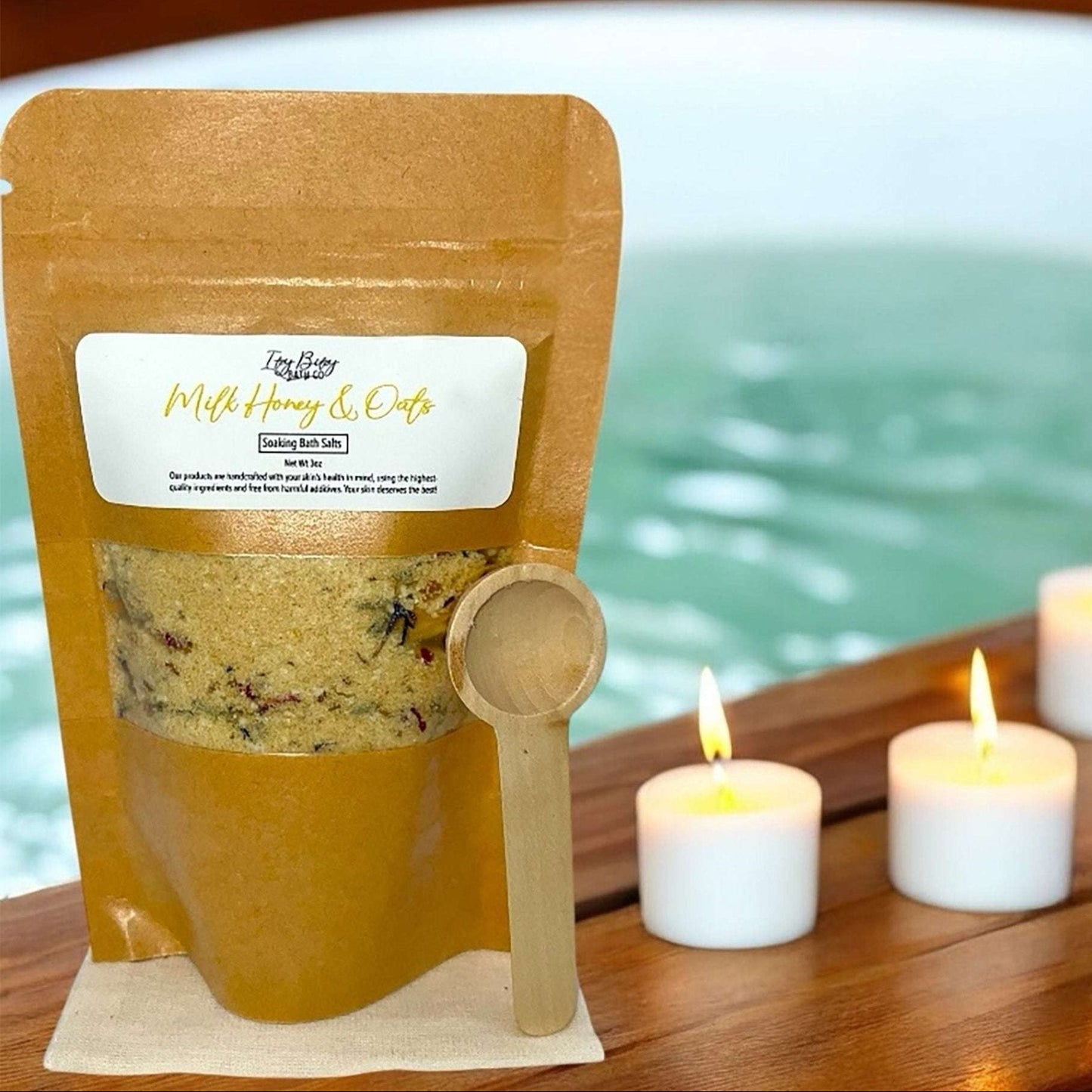 Milk, Honey & Oats Bath Salts - Itzy Bitzy Bath Co