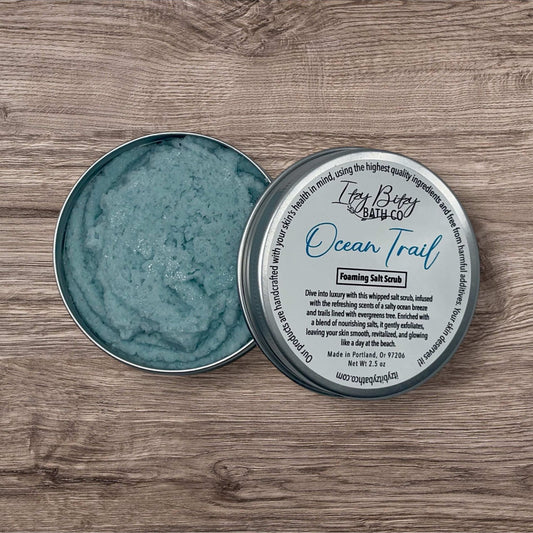 Ocean Trail Whipped Salt Scrub - Itzy Bitzy Bath Co