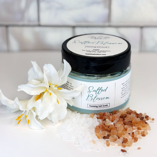 Salted Blossom Foaming Salt Scrub