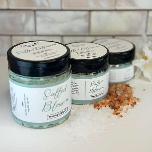 Salted Blossom Foaming Salt Scrub