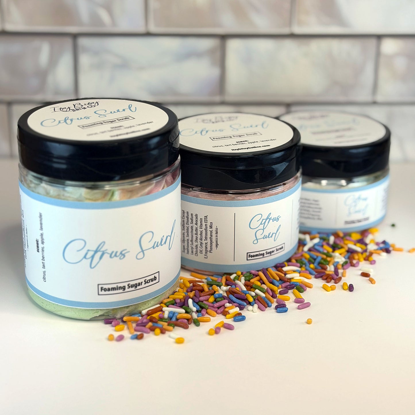 Citrus Swirl Foaming Sugar Scrub
