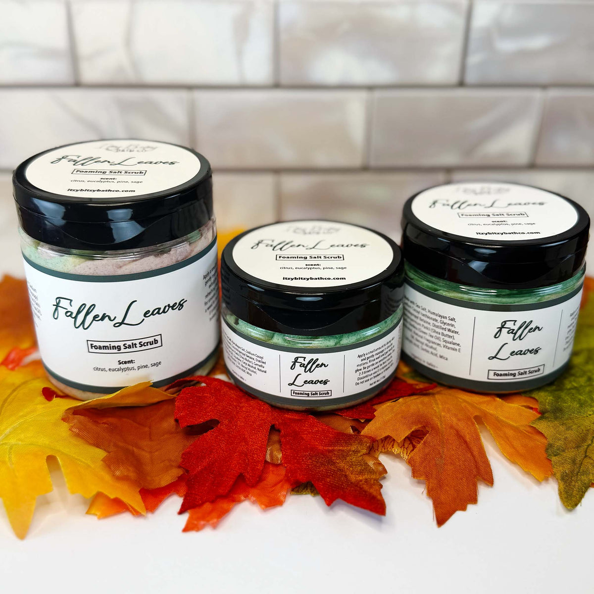 Fallen Leaves Foaming Salt Scrub