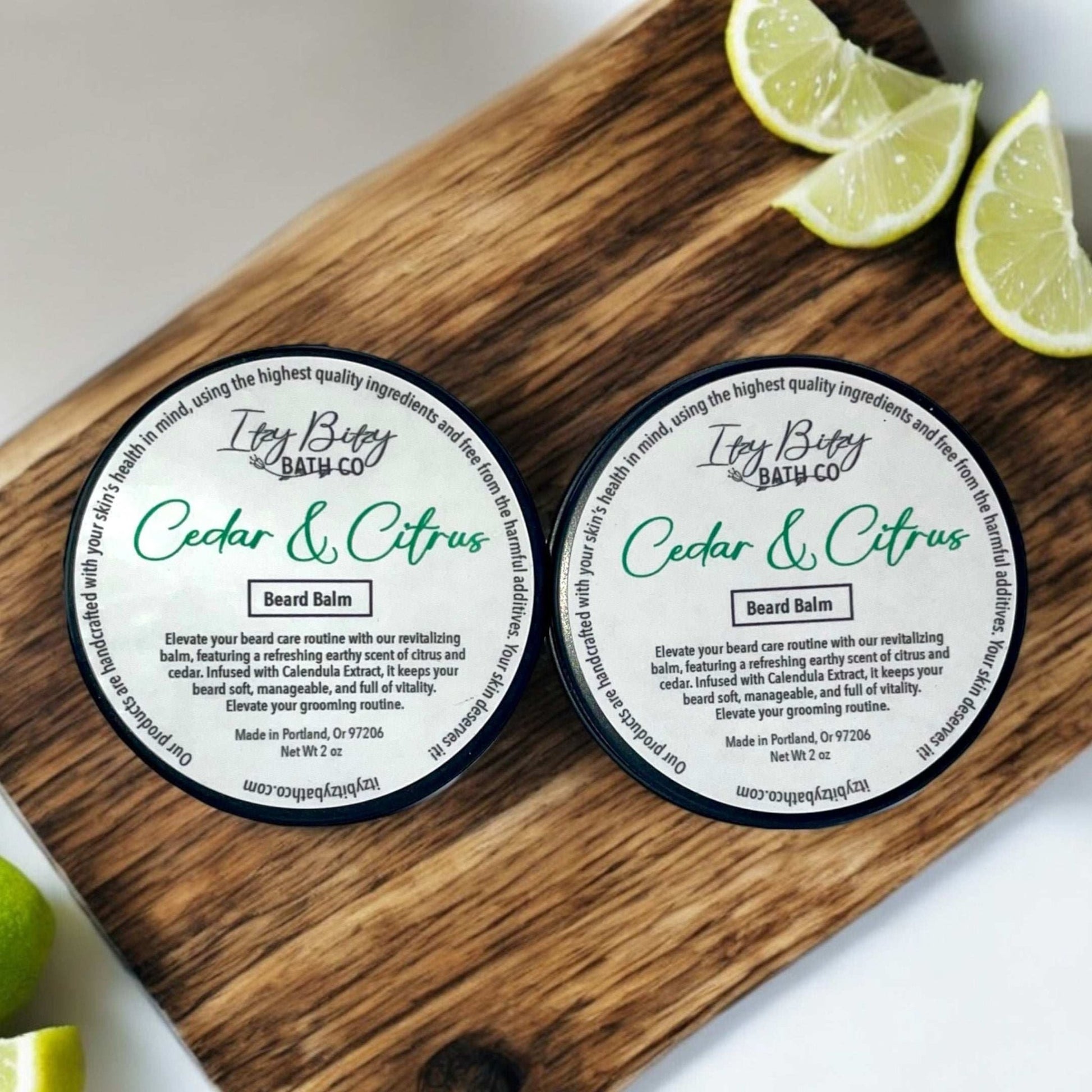Cedar & Citrus Beard Balm - Itzy Bitzy Bath Co