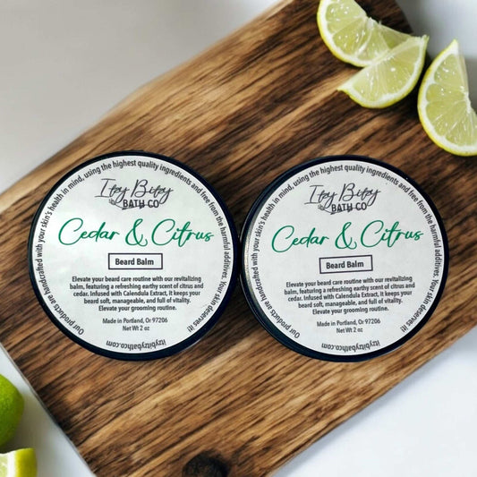 Cedar & Citrus Beard Balm - Itzy Bitzy Bath Co