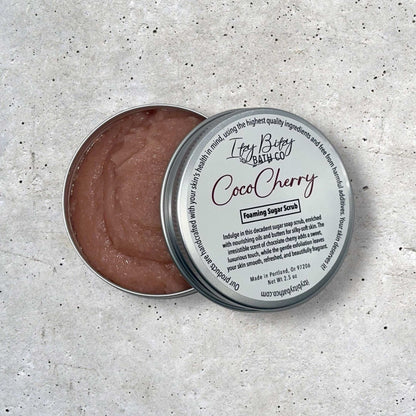 Coco Cherry Sugar Scrub - Itzy Bitzy Bath Co
